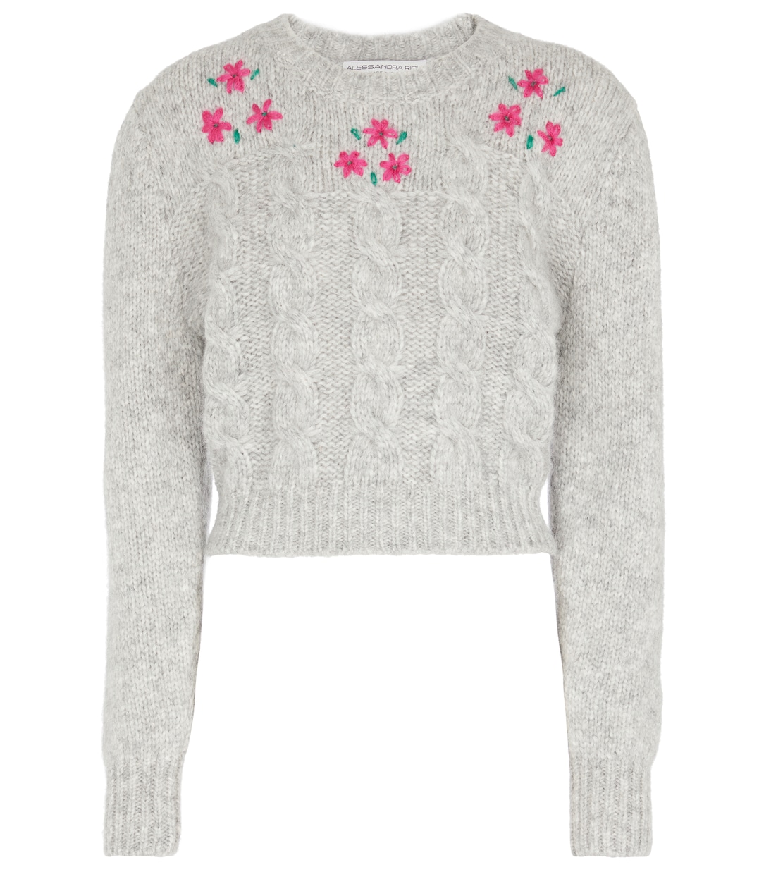 Jersey en mezcla de alpaca en bouclé | Alessandra Rich