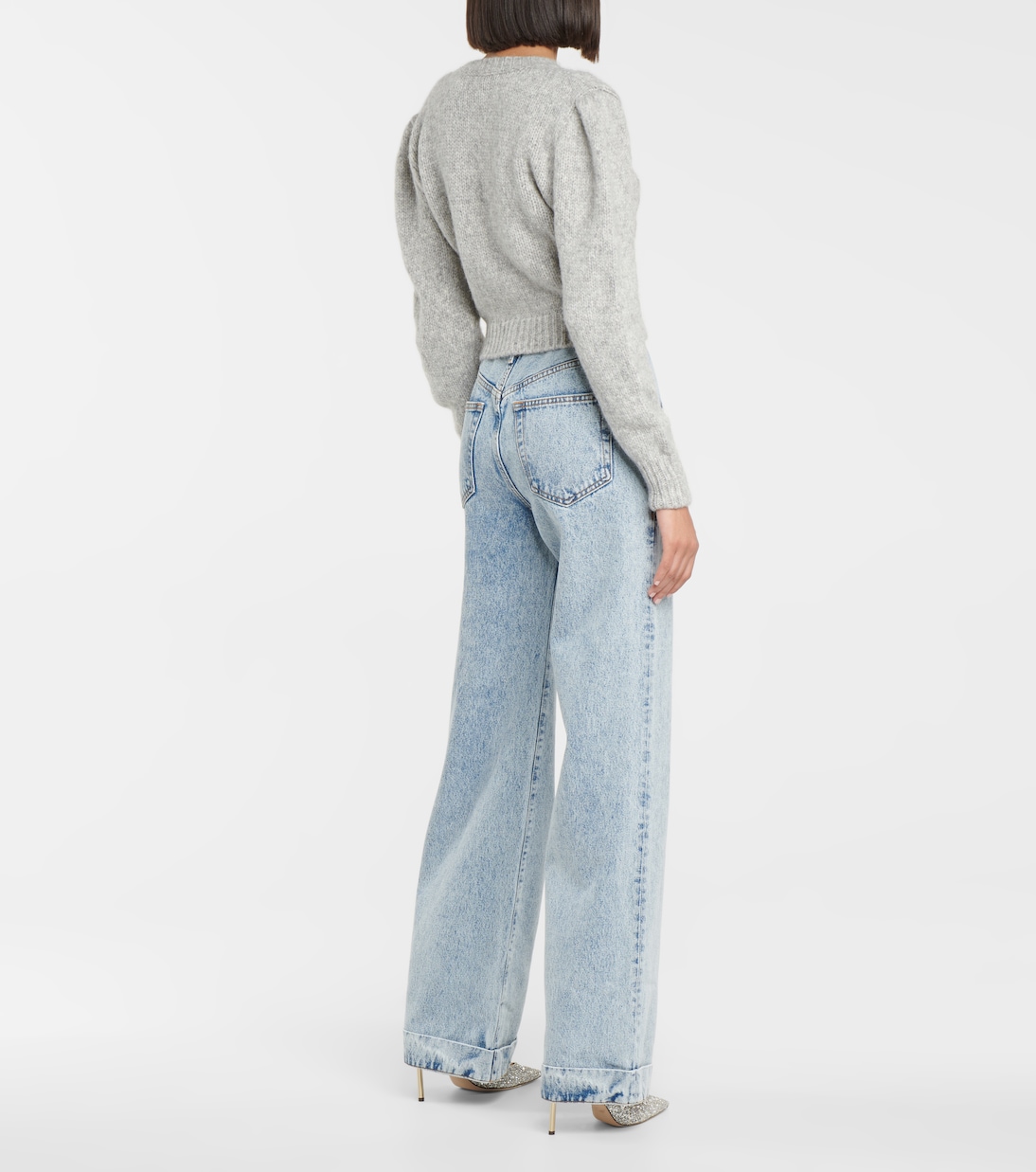 Jersey en mezcla de alpaca en bouclé | Alessandra Rich