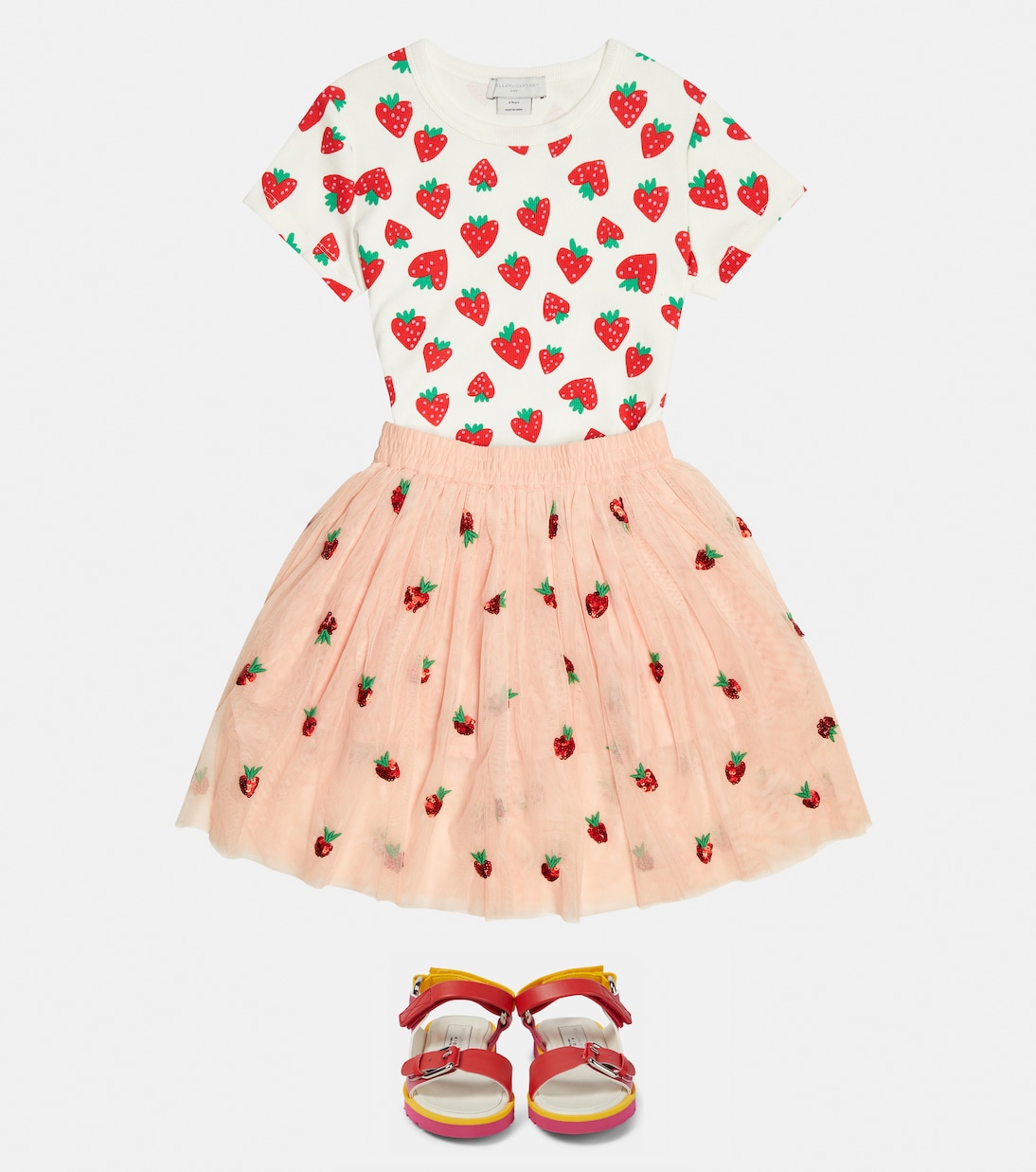 Rock aus Tüll mit Pailletten | Stella McCartney Kids