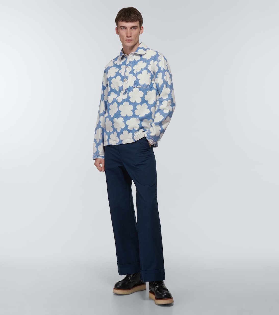 Camisa denim Hana Dots estampada | Kenzo