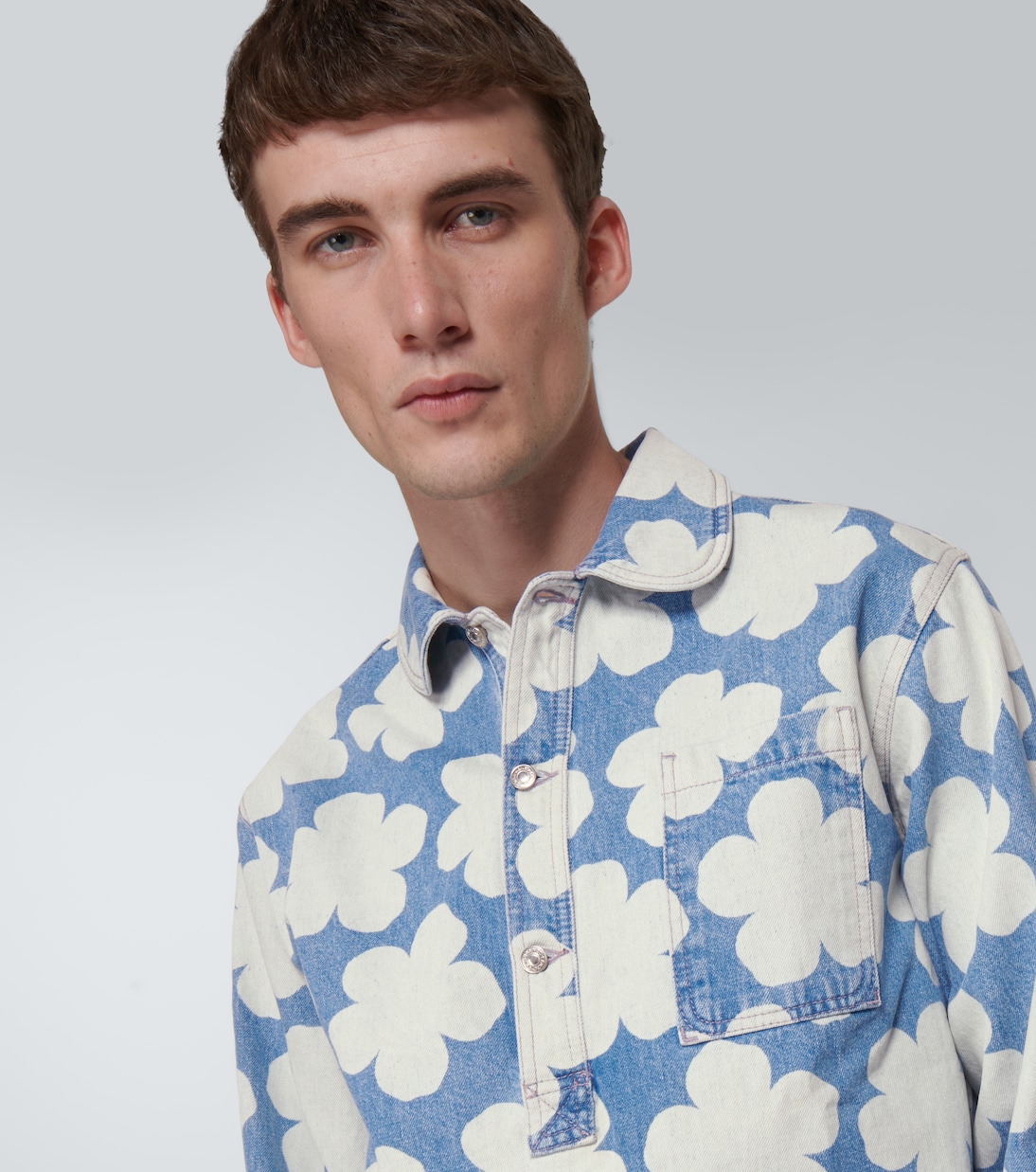 Camisa denim Hana Dots estampada | Kenzo