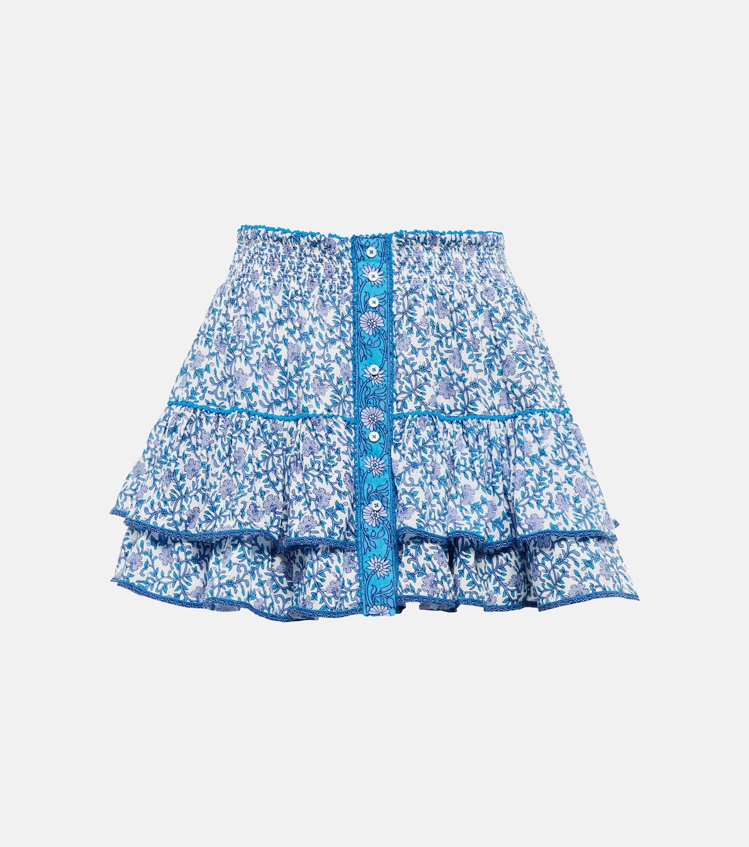 Minifalda floral de tiro alto | Poupette St Barth