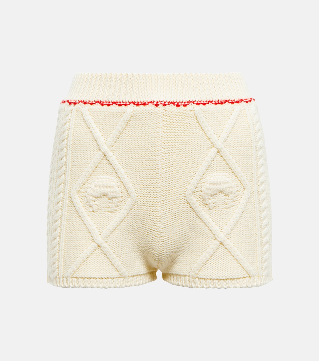 Cable-knit wool shorts | Marine Serre