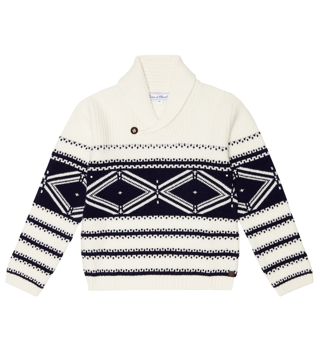 Intarsia wool-blend sweater | Tartine et Chocolat