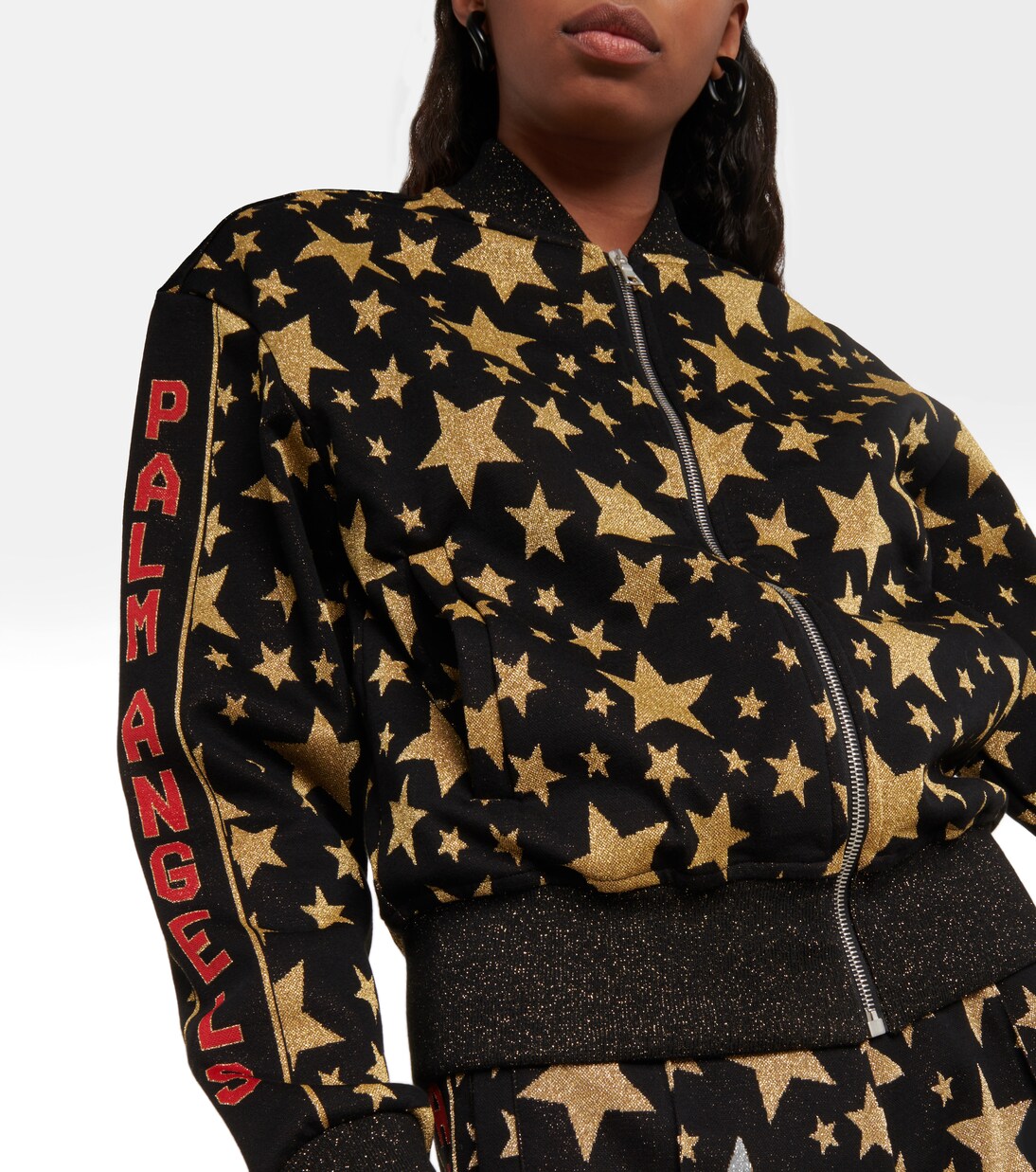 Chaqueta de chándal en jacquard | Palm Angels