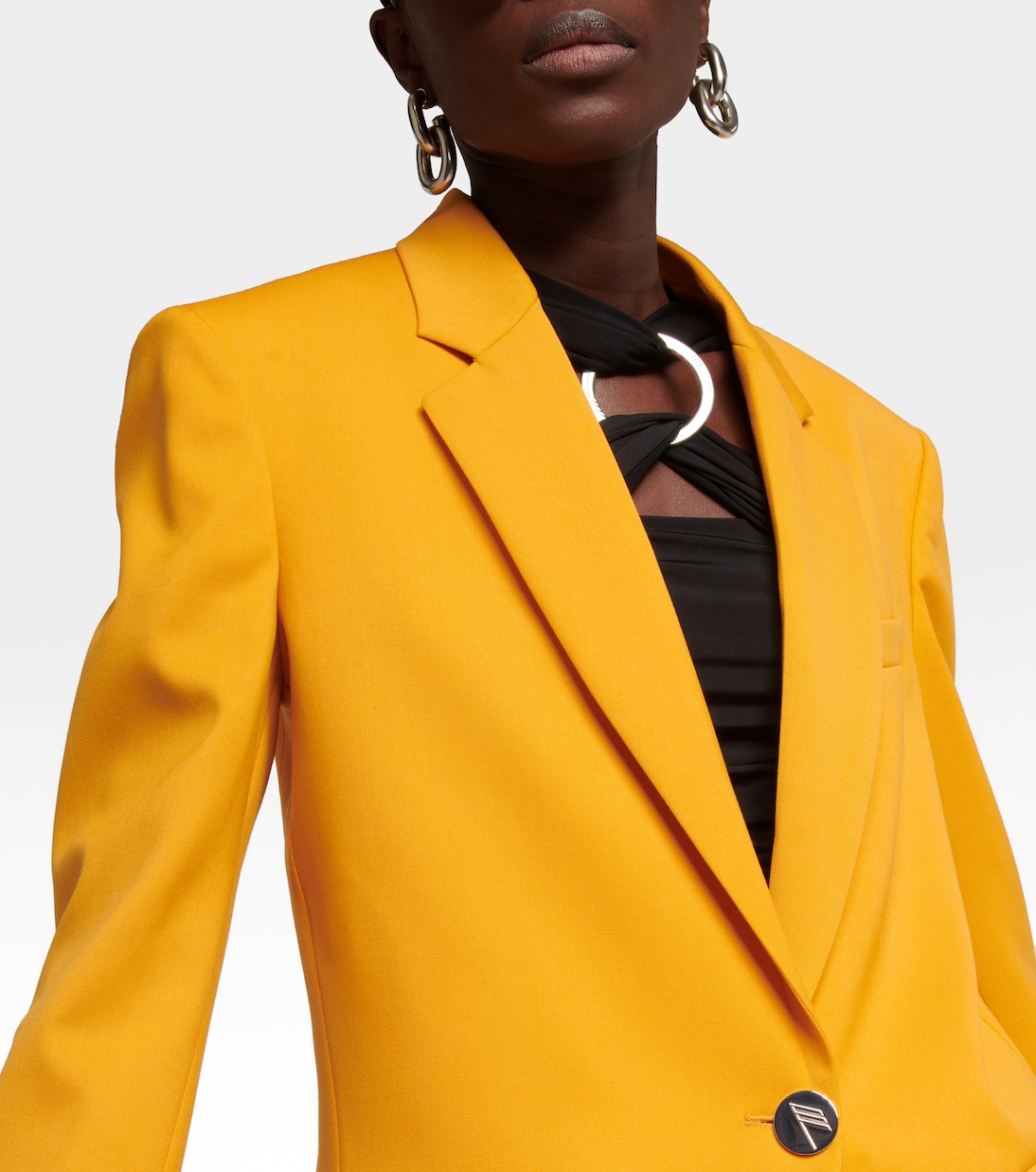 Blazer Bianca en laine mélangée | The Attico