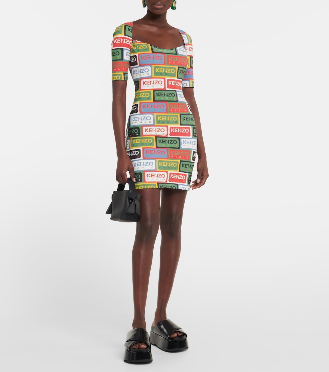 Logo printed jersey minidress | Kenzo