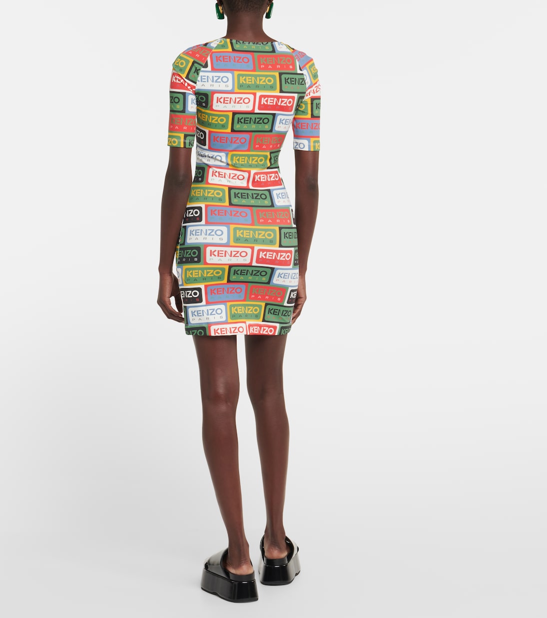Logo printed jersey minidress | Kenzo