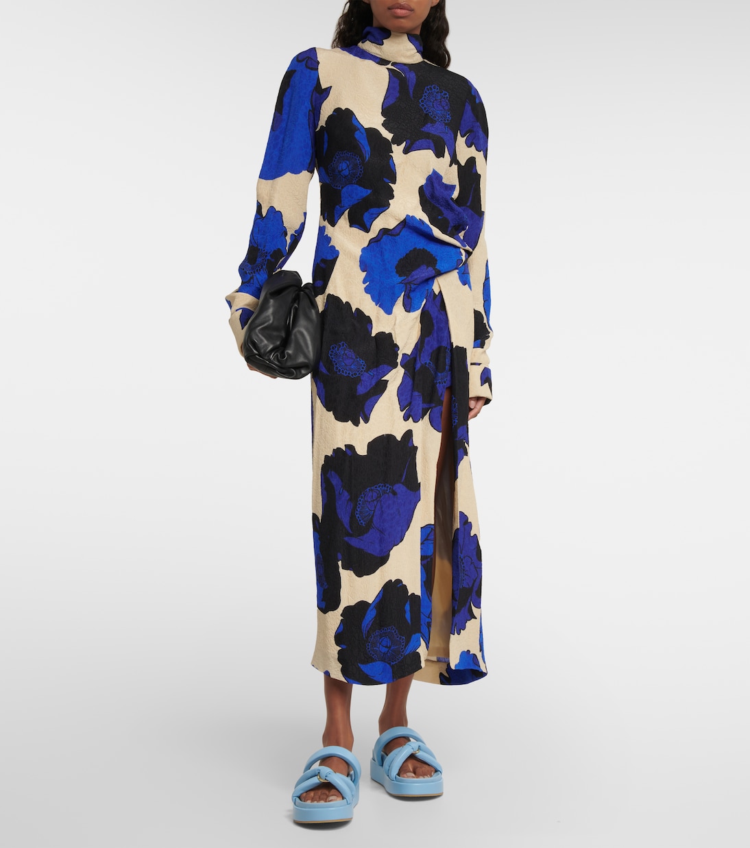 Padded leather platform sandals | Dries Van Noten