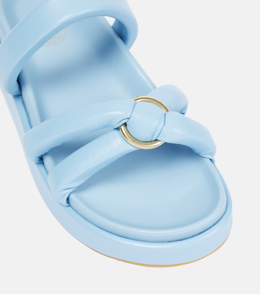 Padded leather platform sandals | Dries Van Noten