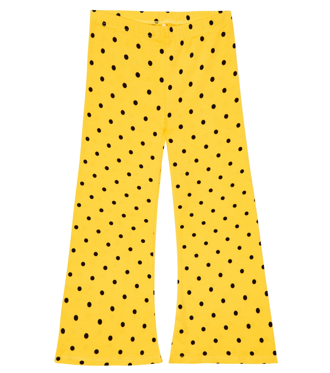 Polka dotted flared jersey pants | Mini Rodini