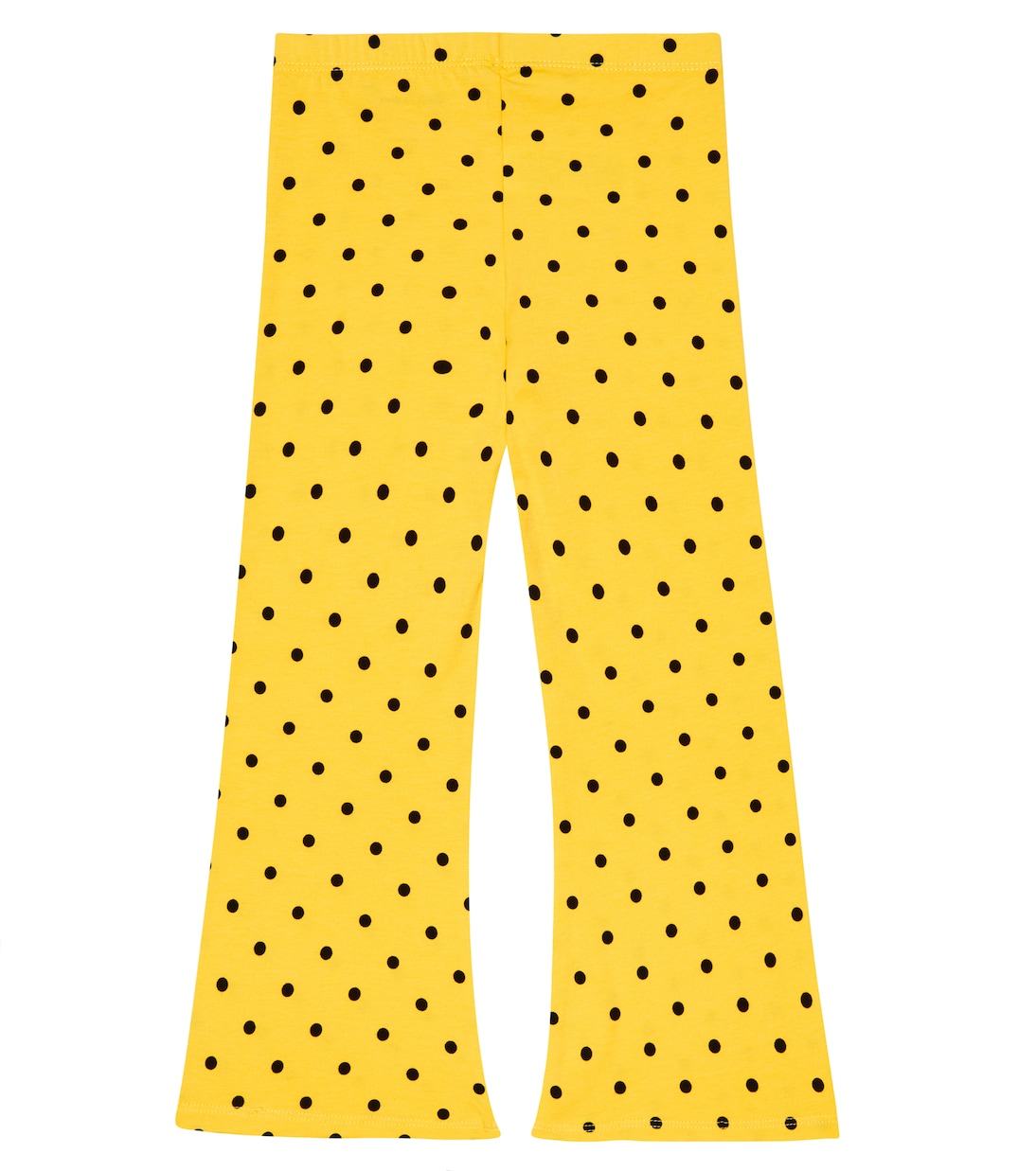 Polka dotted flared jersey pants | Mini Rodini