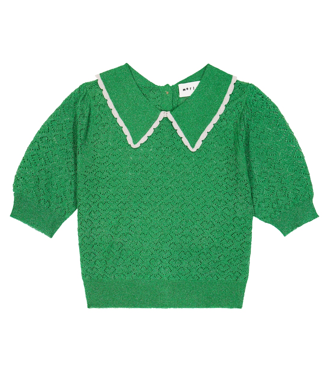 Saxy collared Lurex® sweater | Morley