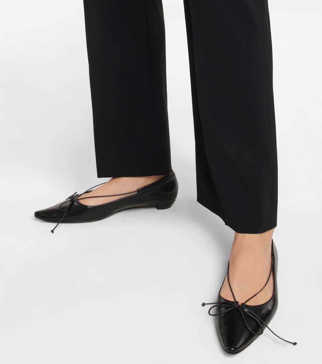 Claudette Bow leather ballet flats | The Row