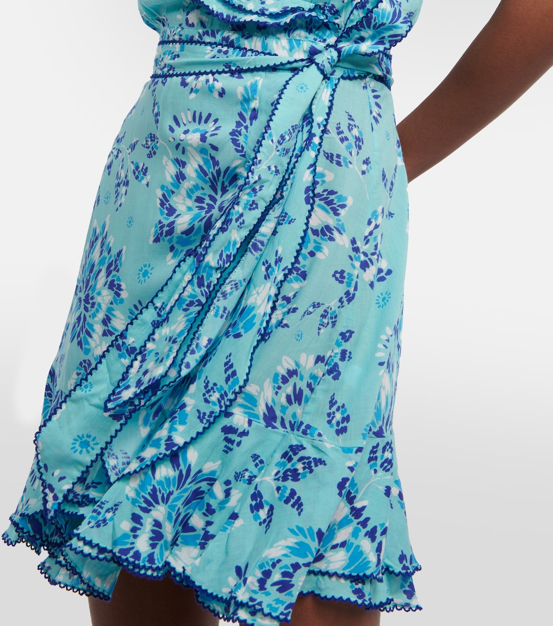 Aude printed wrap minidress | Poupette St Barth