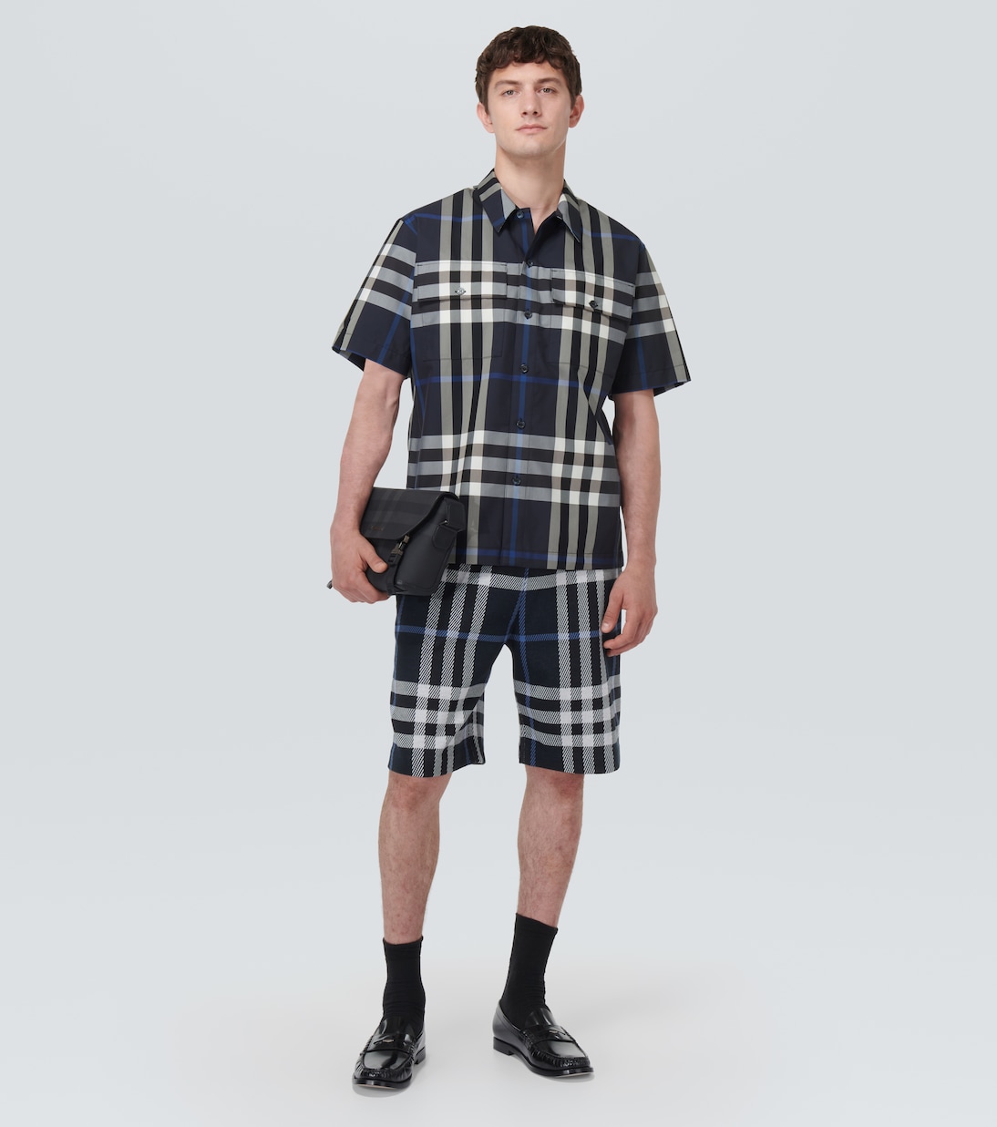 Camicia in misto cotone a quadri | Burberry