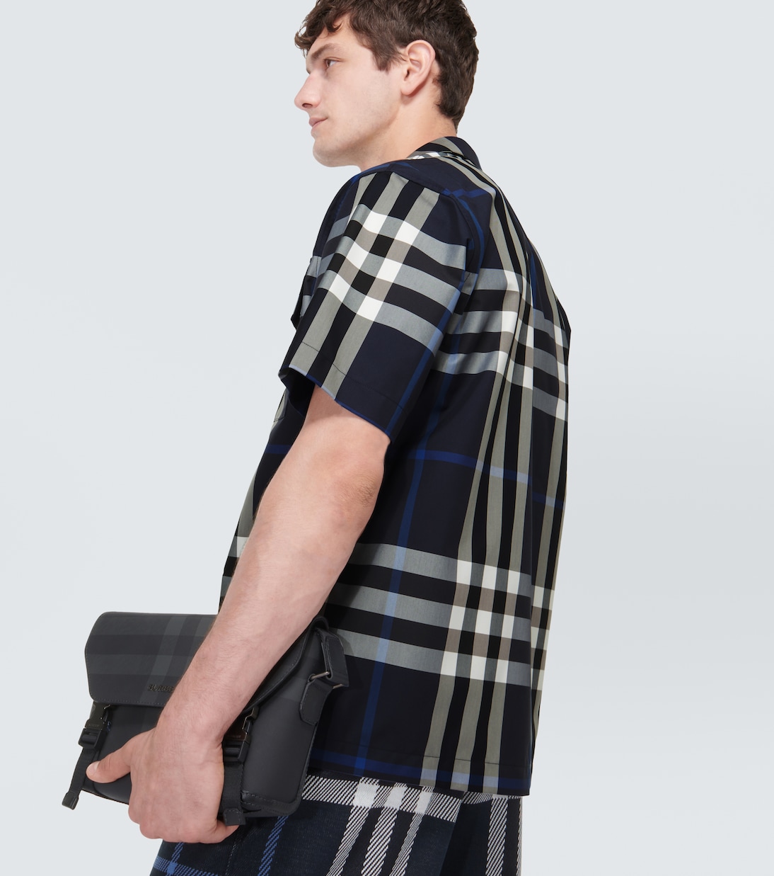 Camicia in misto cotone a quadri | Burberry
