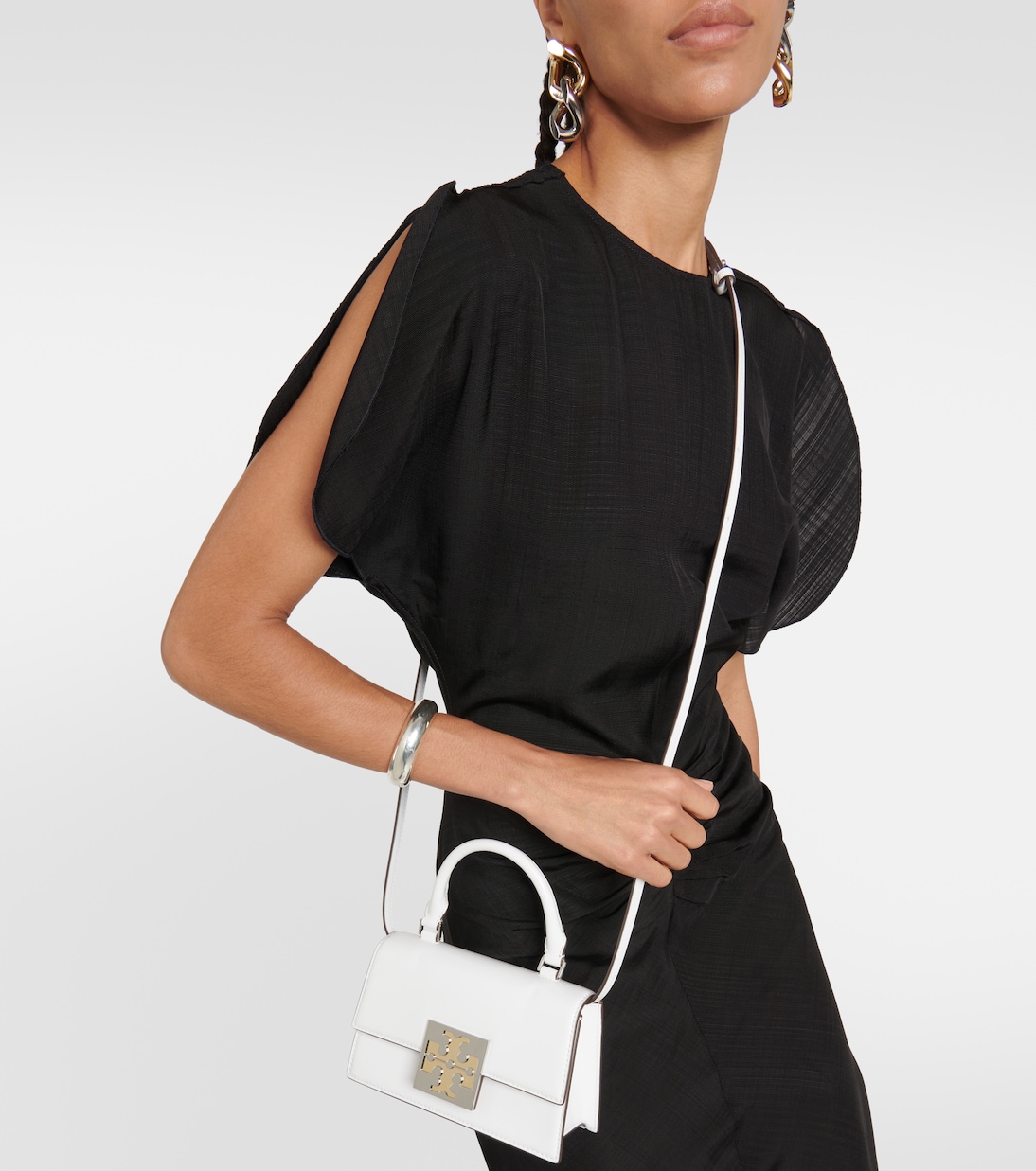 Sac Double T en cuir | Tory Burch