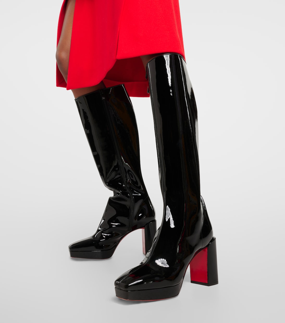 Botas altas Alleo 90 de charol | Christian Louboutin