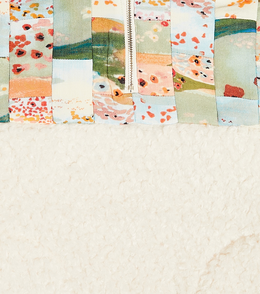 Giacca patchwork in shearling sintetico | Chloé Kids