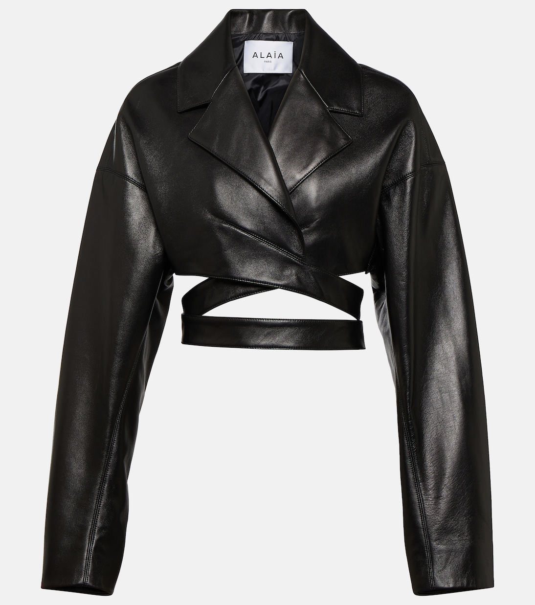Veste raccourcie en cuir | Alaïa
