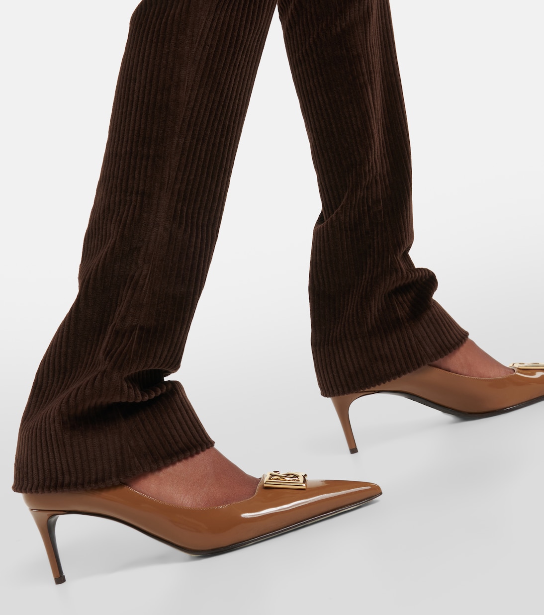 Low-rise corduroy flared pants | Dolce&Gabbana