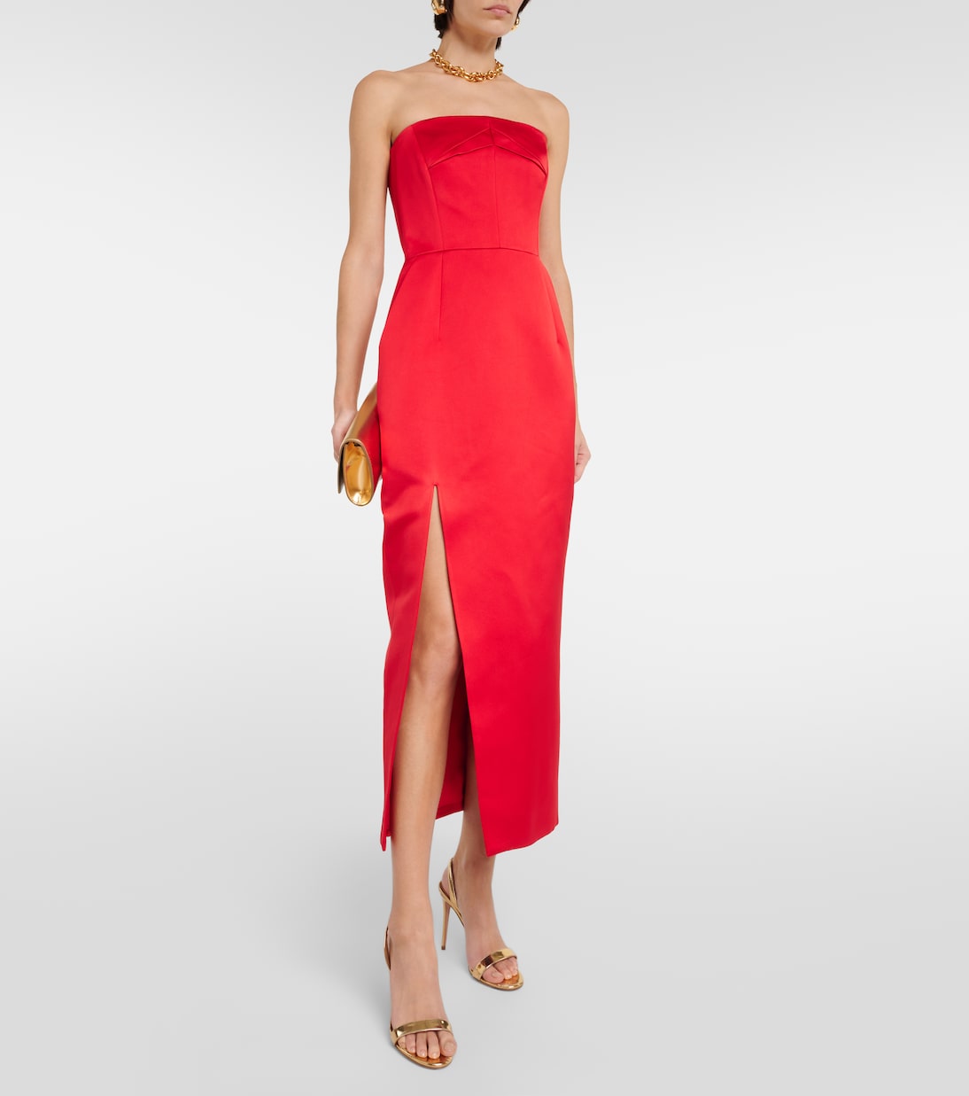 Strapless midi dress | Emilia Wickstead