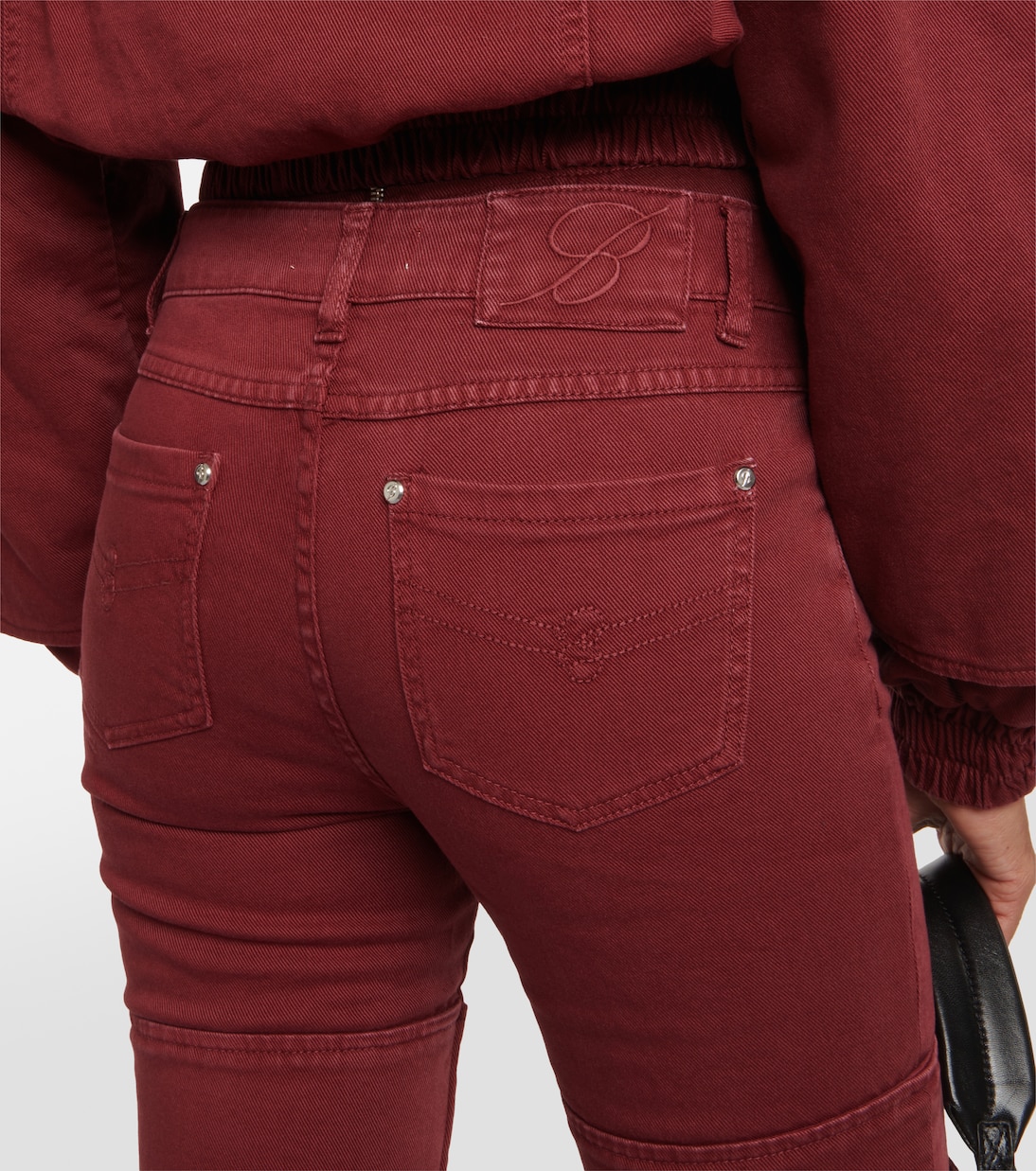 Cutout mid-rise boyfriend jeans | Blumarine