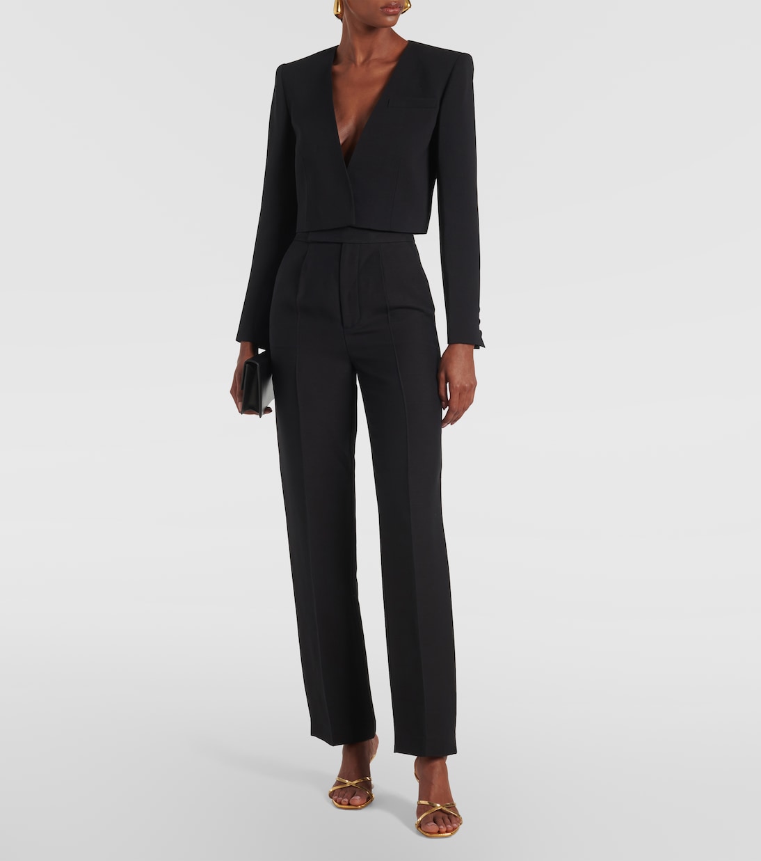 Wool and silk straight pants | Roland Mouret
