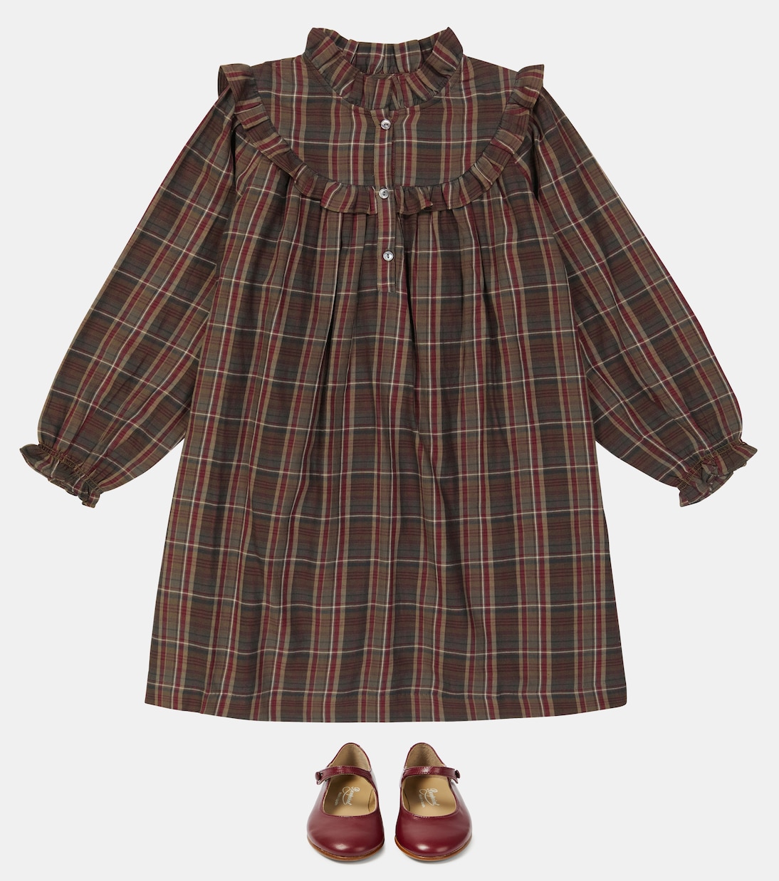 Abito Tish in cotone a quadri | Bonpoint