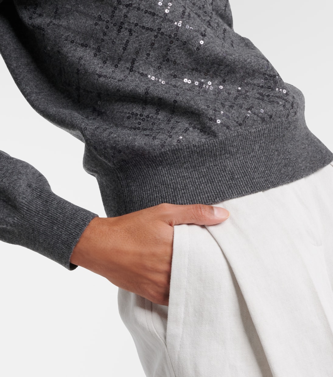 Jersey de lana, cachemir y seda | Brunello Cucinelli