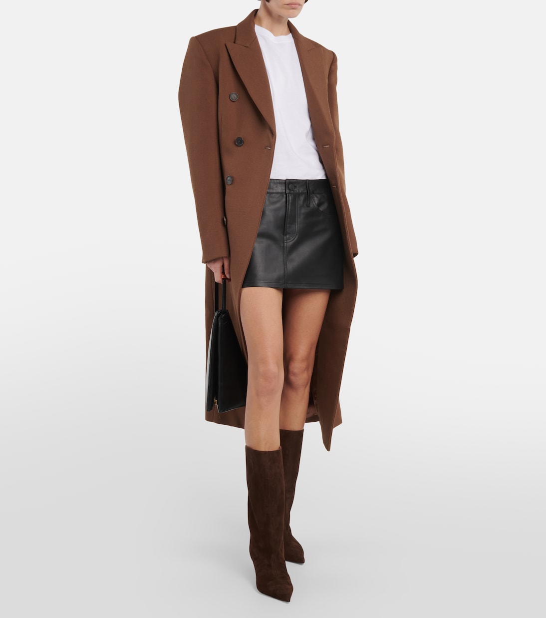 Stiefel Fiona 60 aus Veloursleder | Amina Muaddi