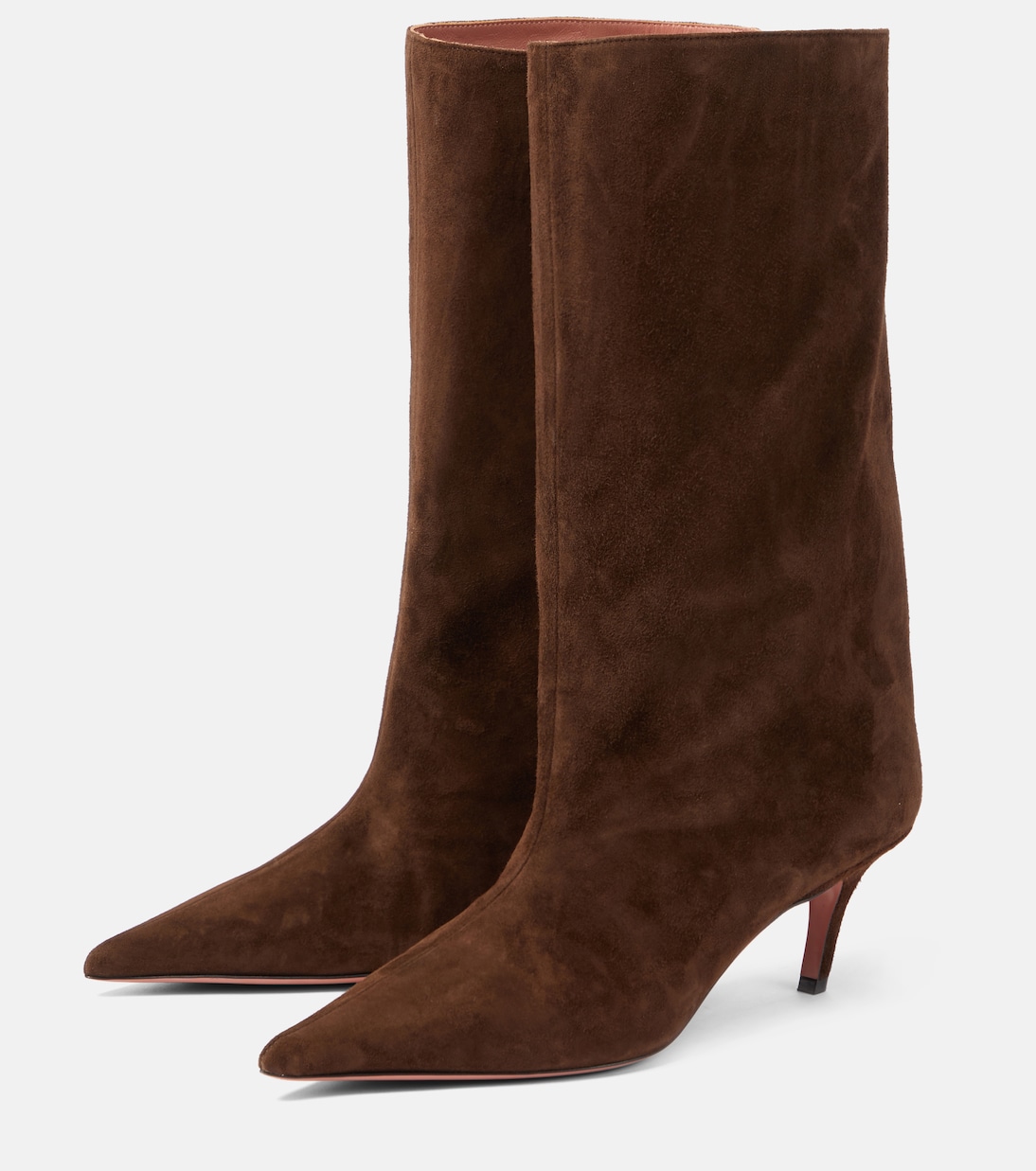 Stiefel Fiona 60 aus Veloursleder | Amina Muaddi