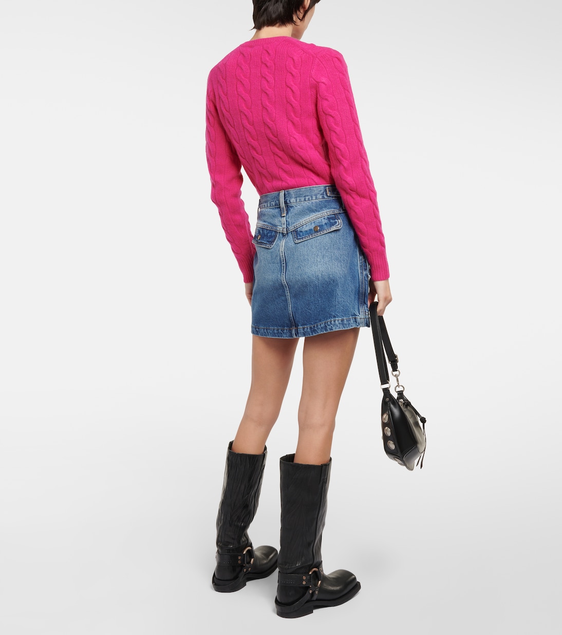 Minifalda Racer en denim | Re/Done