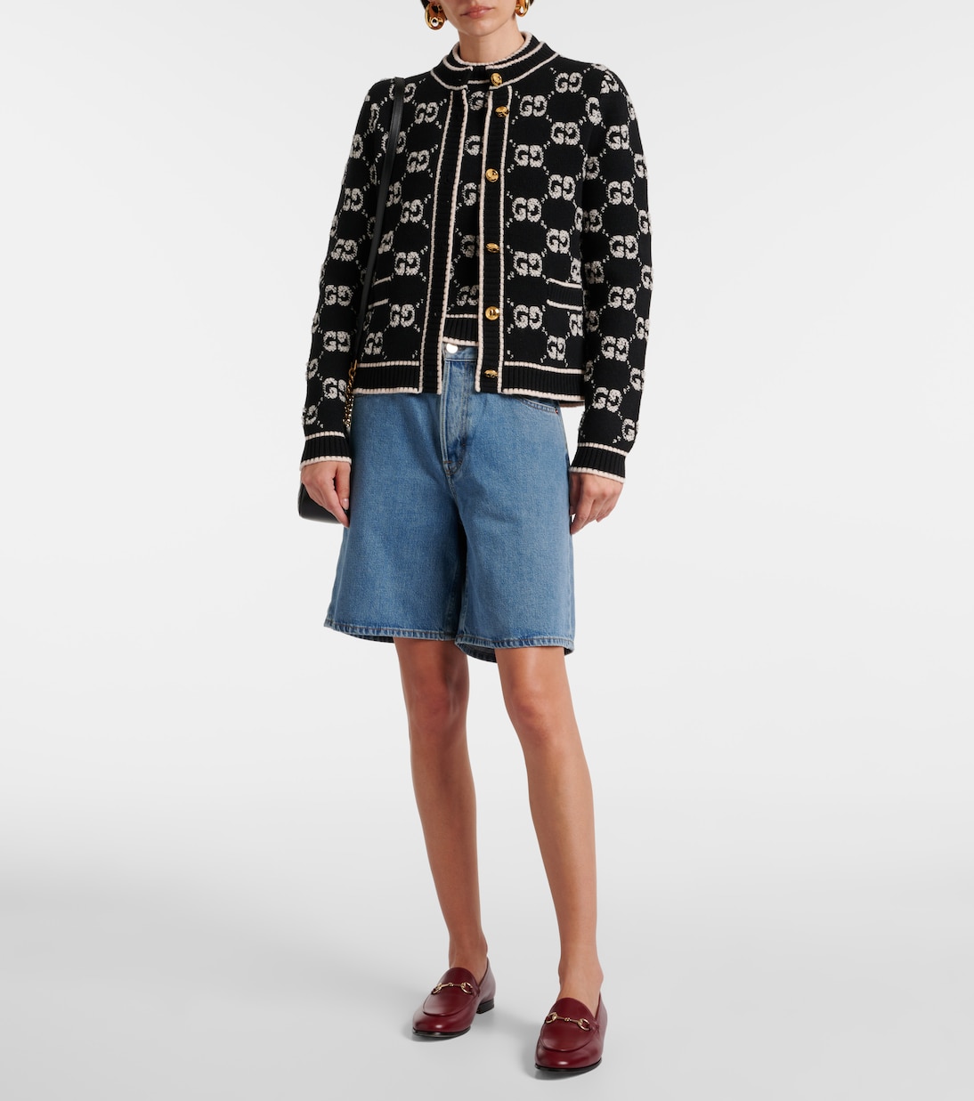Súper Top de Lana Bouclé Jacquard GG para Jóvenes Modernos