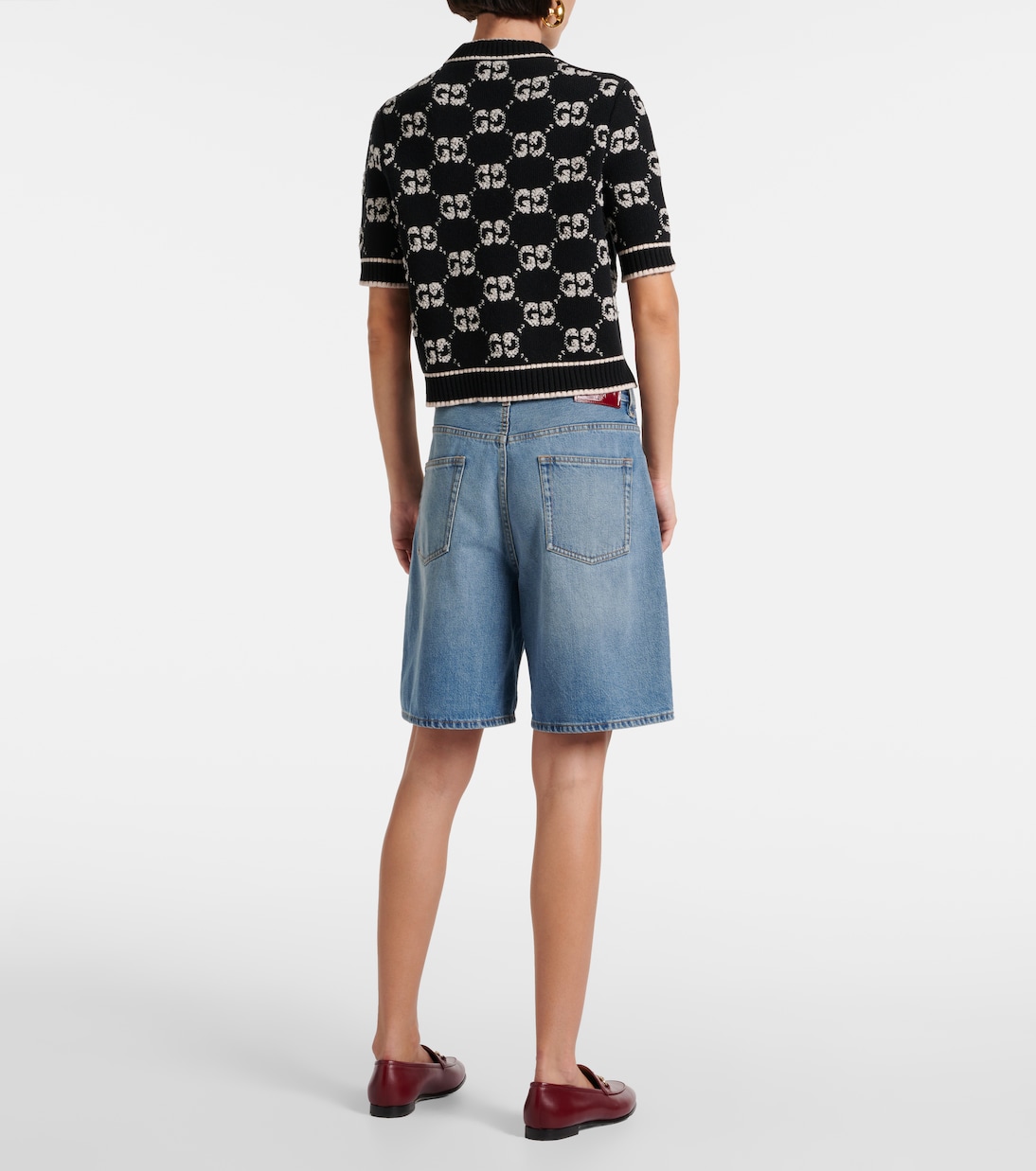 Súper Top de Lana Bouclé Jacquard GG para Jóvenes Modernos