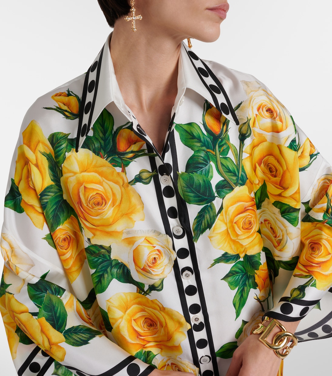 Oversize-Hemd aus Seide | Dolce&Gabbana