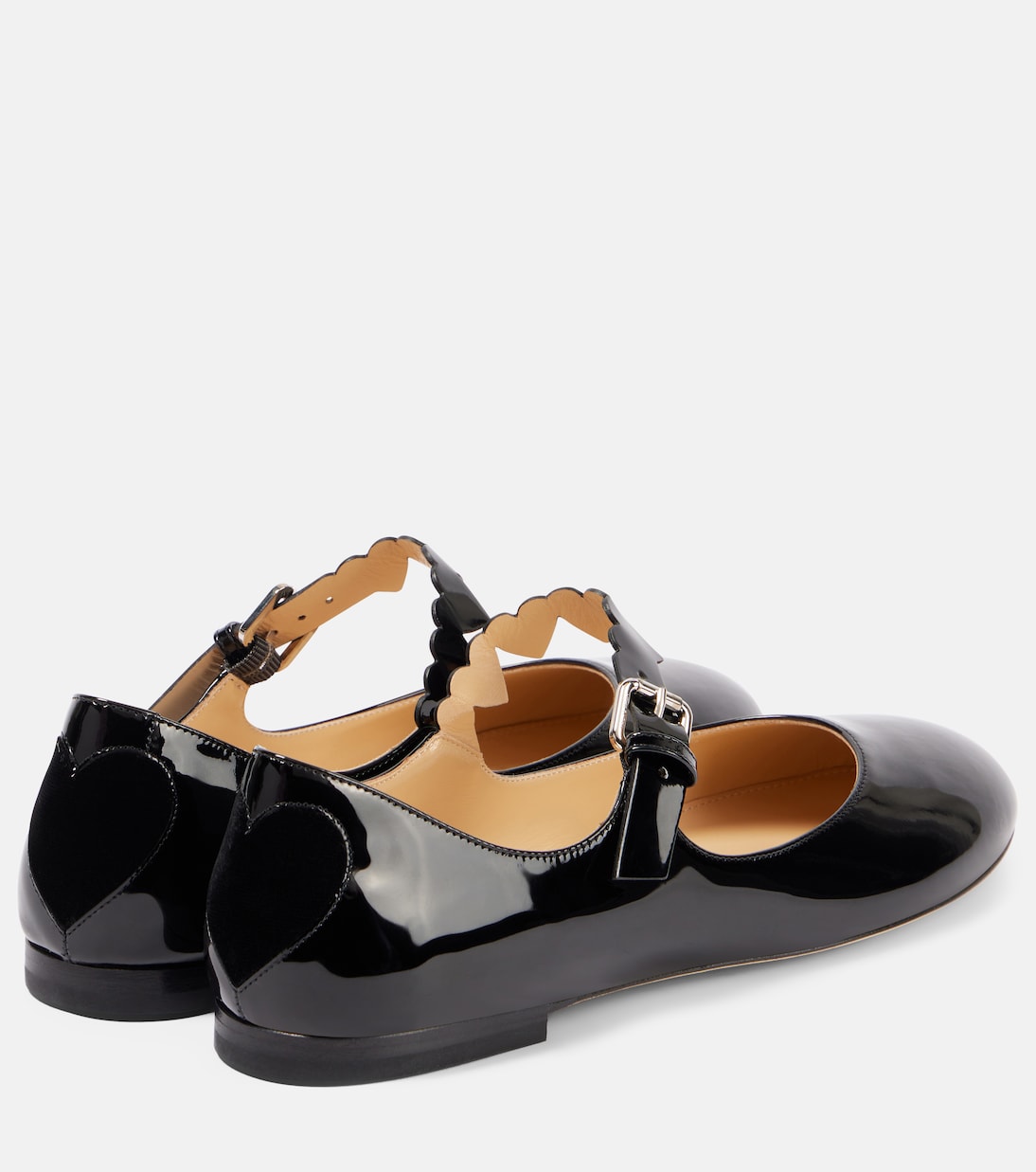 Scarpe ballerina in vernice cuore speciale MACH & MACH per giovani trendy