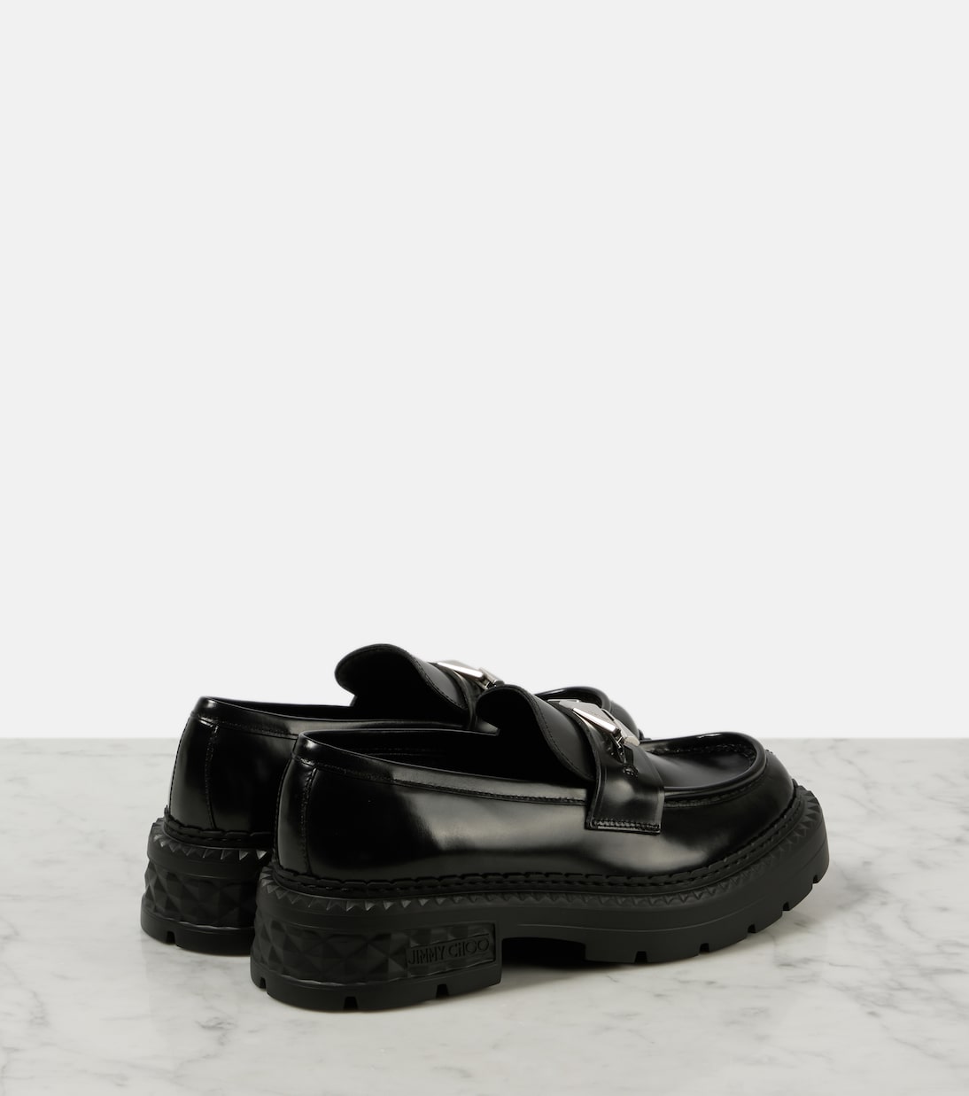 Mocassini Marlow Diamond in pelle | Jimmy Choo