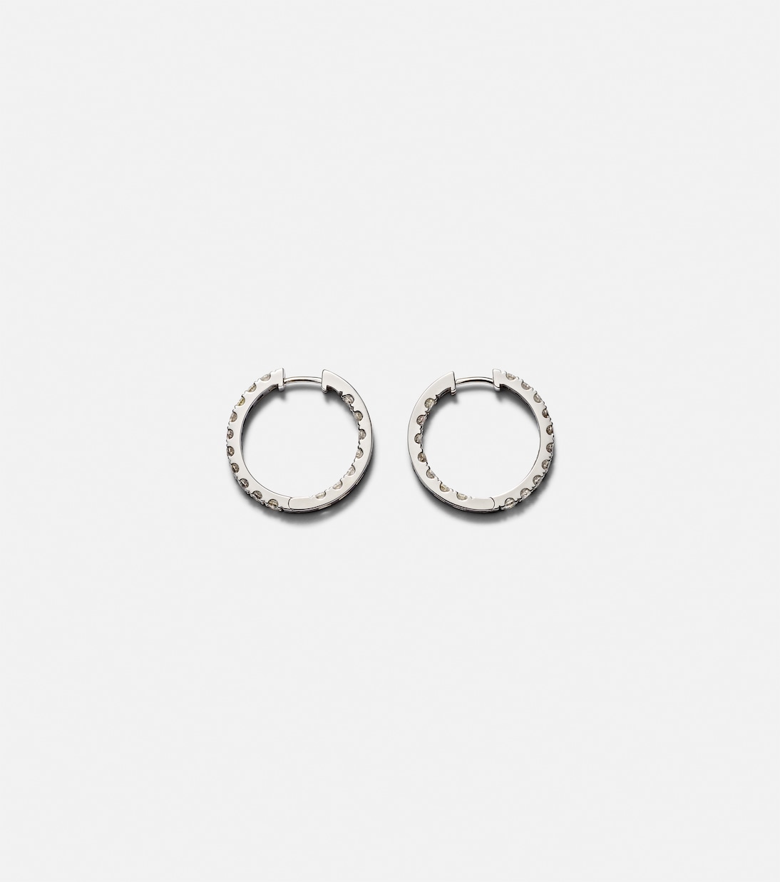 Orecchini in oro bianco 14kt con diamanti | Roxanne First