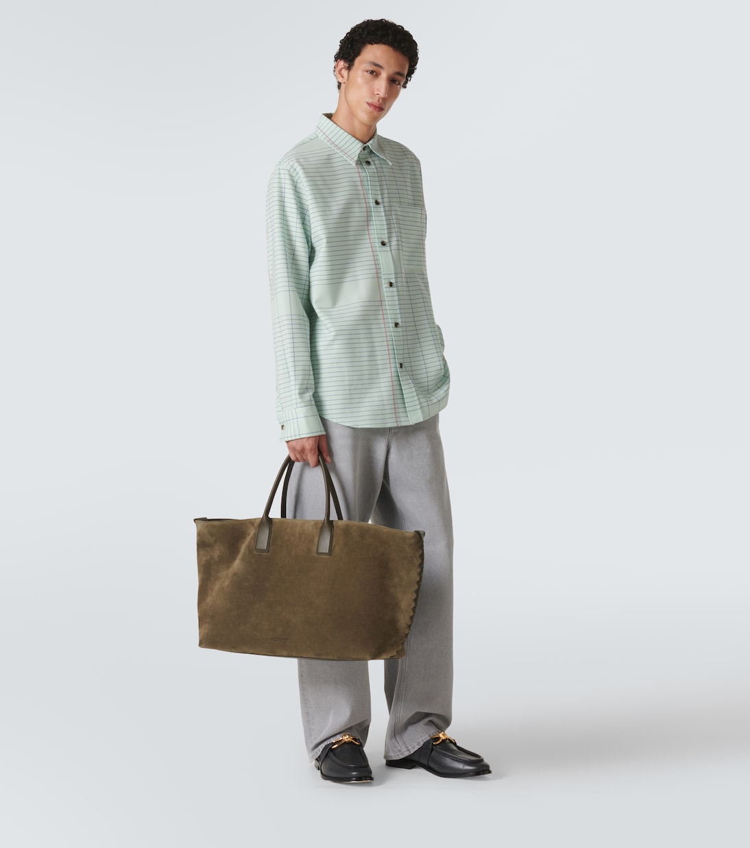 Borsa Cabat Large in suede | Bottega Veneta