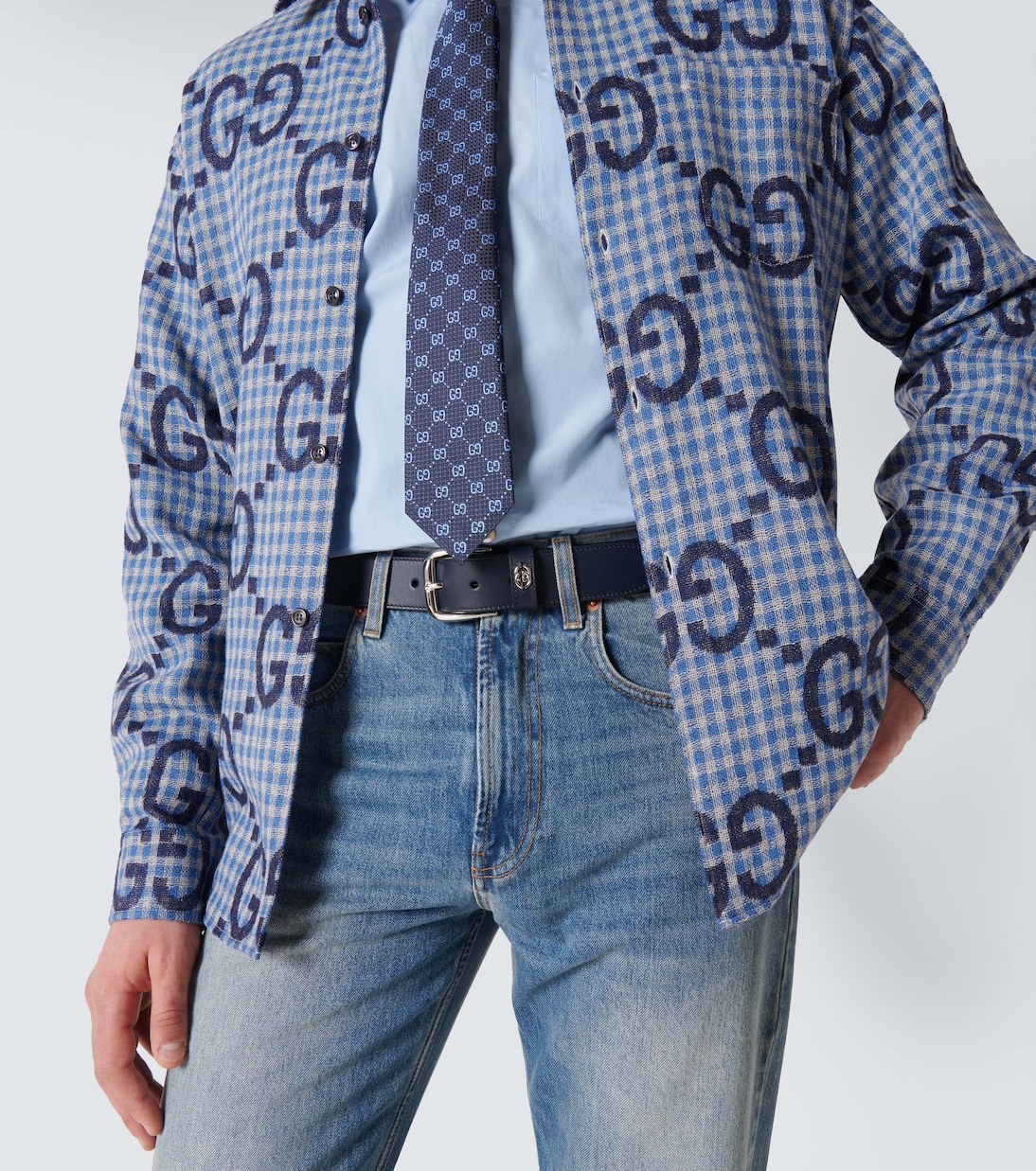 Cintura Interlocking G in pelle | Gucci