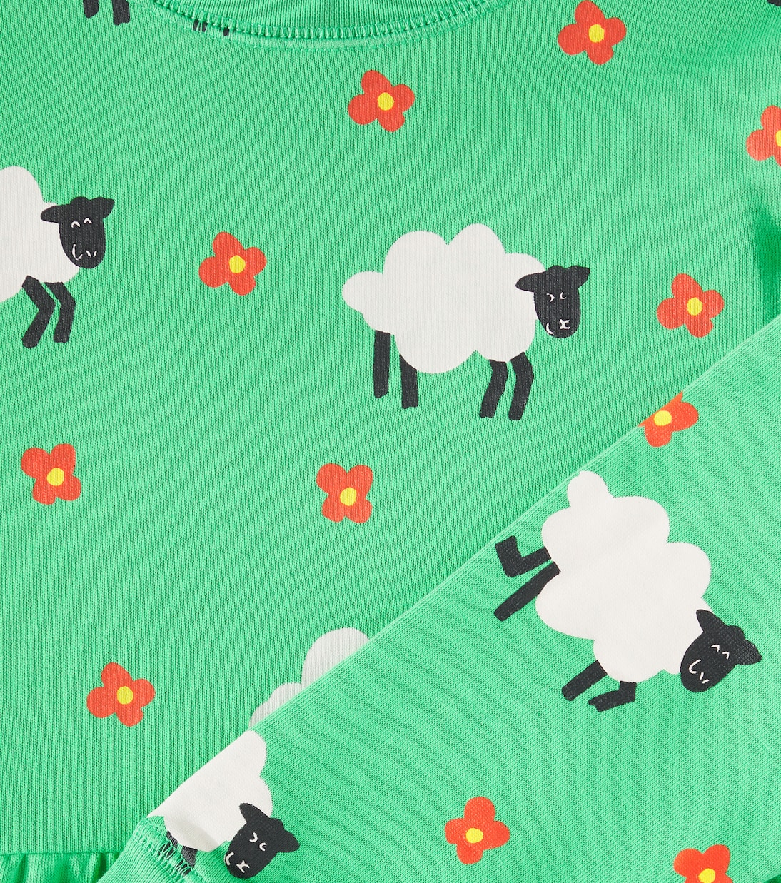 Abito in pile di cotone con stampa | Stella McCartney Kids