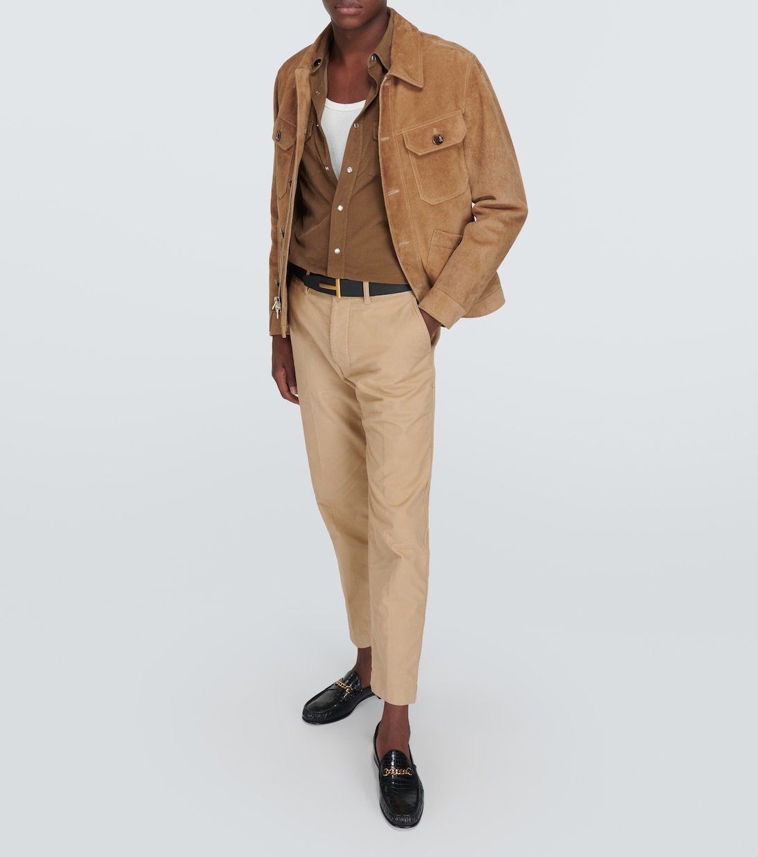 Loafers York Chain aus Leder | Tom Ford