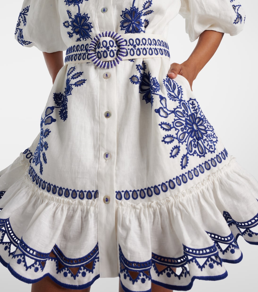 Richelieu linen minidress | Farm Rio