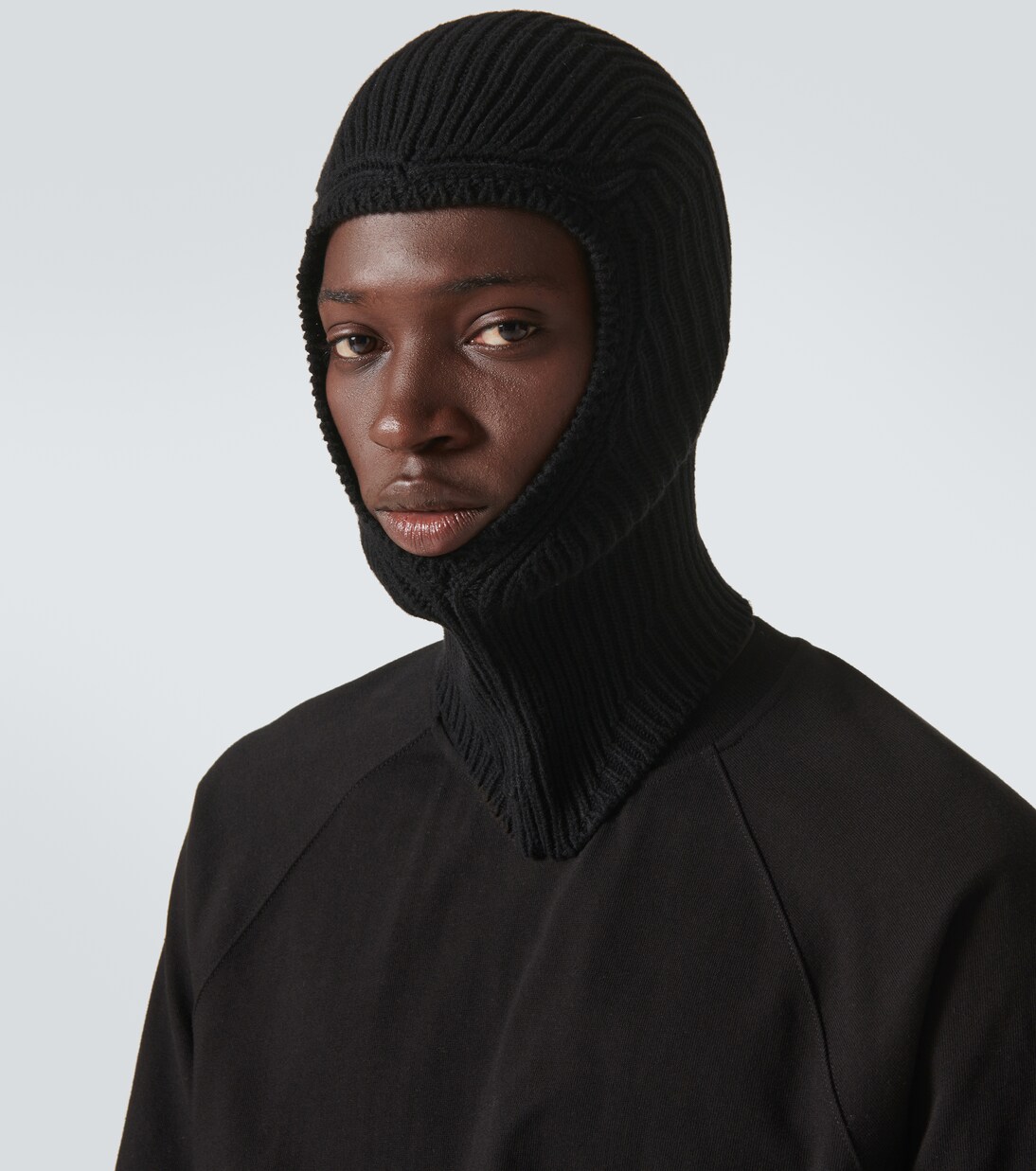 Cashmere and wool ski mask in black - Rick Owens | Mytheresa