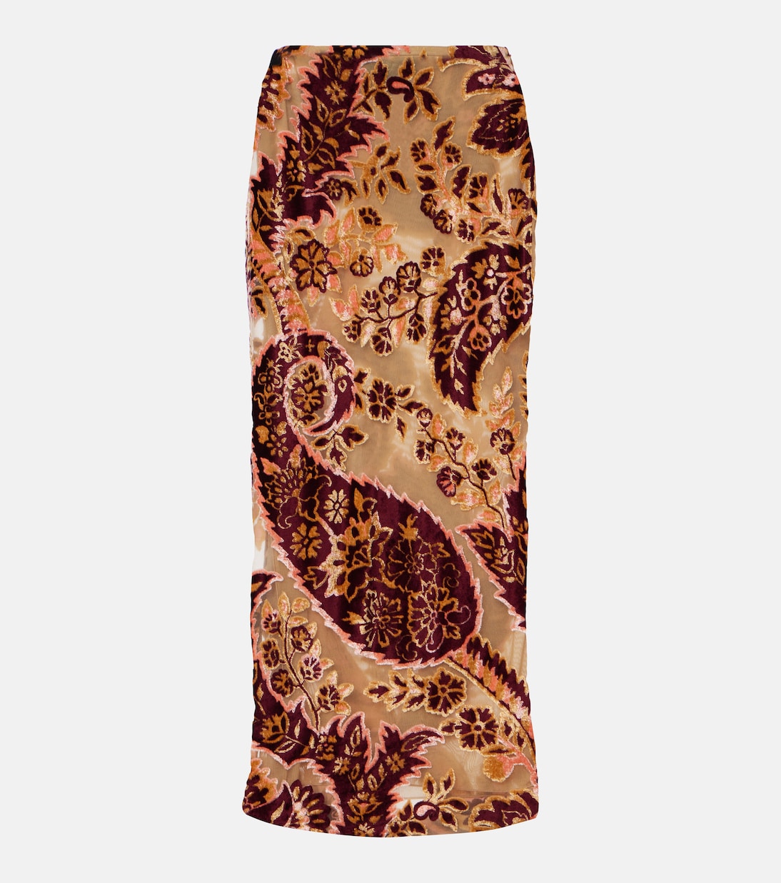Gonna midi in jacquard di velluto | Etro