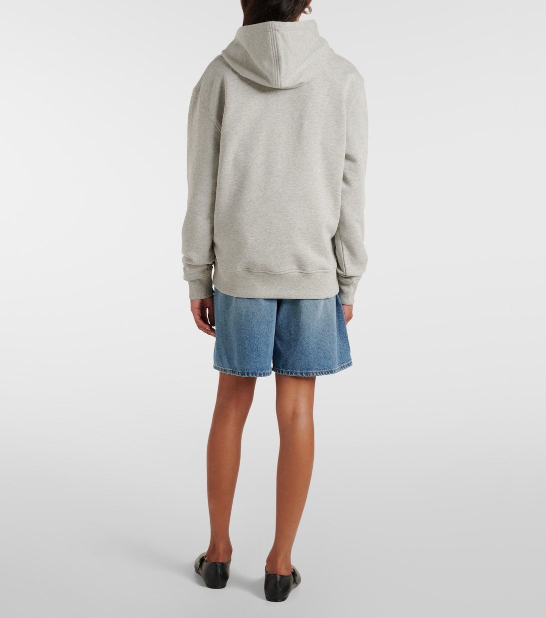 Logo cotton jersey hoodie | Ami Paris