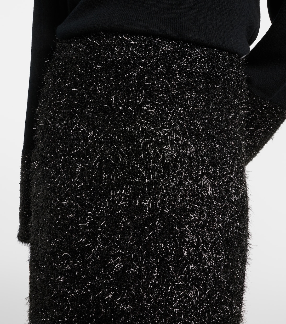 Gonna midi in maglia di lamé | Jardin des Orangers