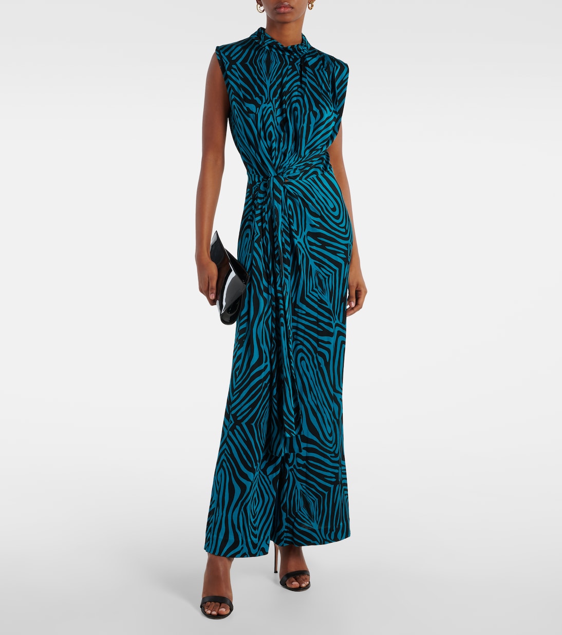 Abito lungo Geri in jersey con stampa | Diane von Furstenberg